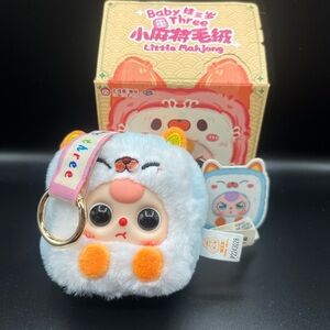 Baby Three Little Mahjong Plush Keychain